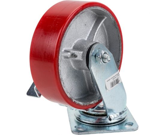 Колесо большегрузное полиуретановое поворотное с тормозом SCPB63 160 мм MFK-TORG 1044160 – изображение 3