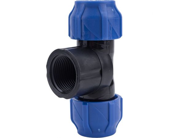 Компрессионный переходной тройник VALFEX ПНД, с внутренней резьбой, 25-1""-25 1210012510025 – изображение 3