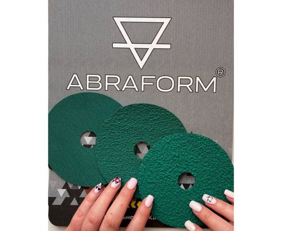 Фибровый круг от ""Мастерская Pit_Stop и Доктор Дью"" 125х22 мм, цирконат, P40 ABRAFORM DD-AF-FBR-ZR-P40 – изображение 3
