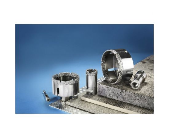 Высокоскоростная алмазная коронка по керамограниту и железобетону ЗУБР Профессионал М14, вакуумное спекание, 83 мм, для УШМ 29865-83 – изображение 3