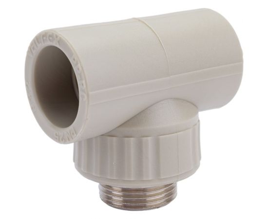 Тройник комбинированный с наружной резьбой VALFEX PP-R серый, 32 мм х1"" 10128032Г 127-0440 – изображение 3