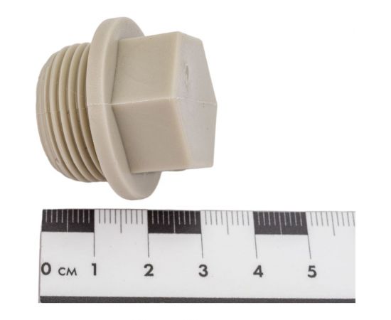 Заглушка-пробка VALFEX PP-R, серая, Дн25х3/4"" НР 10163025Г 127-0325 – изображение 4