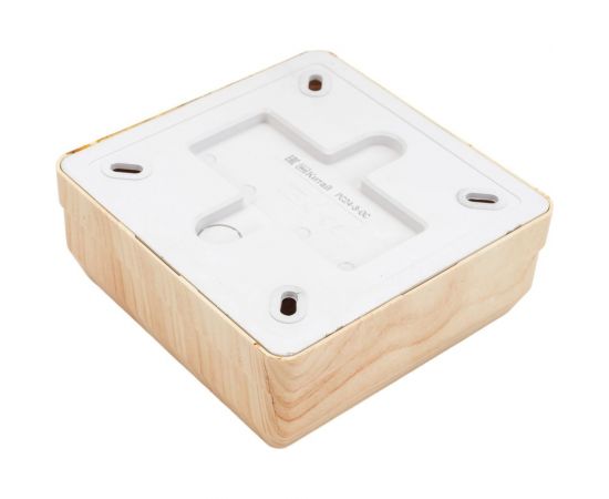 Четырехместная розетка IEK РС24-3-ОС, с заземляющим контактом, 16А, открытой установки, ОКТАВА, сосна ERO41-K03-16-DC – изображение 4