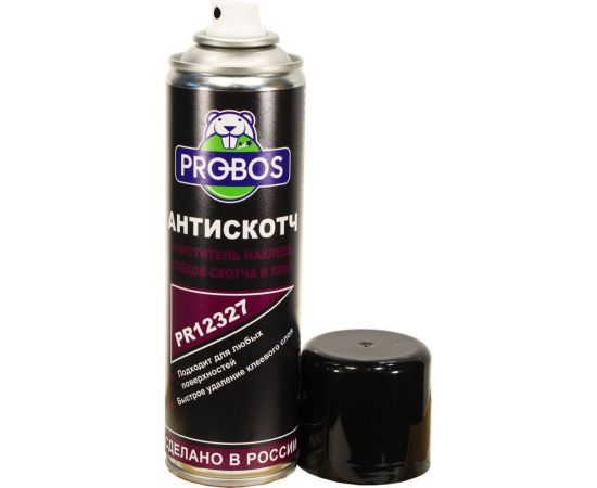Очиститель наклеек, следов скотча и клея PROBOS Антискотч 335 мл, аэрозоль PR12327 – изображение 4
