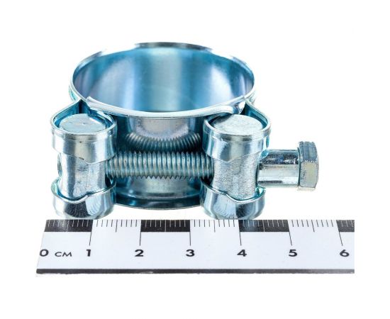 Силовой хомут Nord-Yada Д: 36-39 мм, Ш: 20 мм, Т: 0,8 мм, болт: М6х50, оцинкованная сталь 905989 – изображение 5