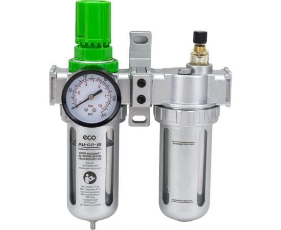 Блок подготовки воздуха с регулятором давления и маслораспылителем 1/2" ECO AU-02-12 