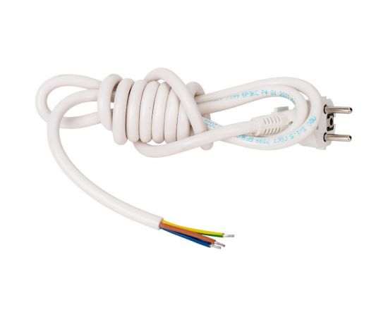 Сетевой шнур СПб УПП-5 с вилкой пвс 3x1,5-81 белый 2,2 м 99928143 