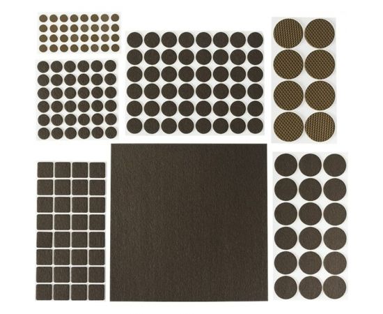 Набор самоклеящихся накладок на мебельные ножки Stayer COMFORT 98шт коричневые 40916-H98 
