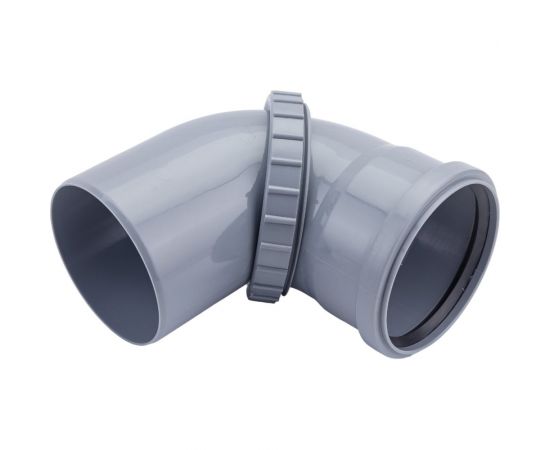 Поворотный универсальный отвод VALFEX 110 мм, внутренняя канализация 23100110 