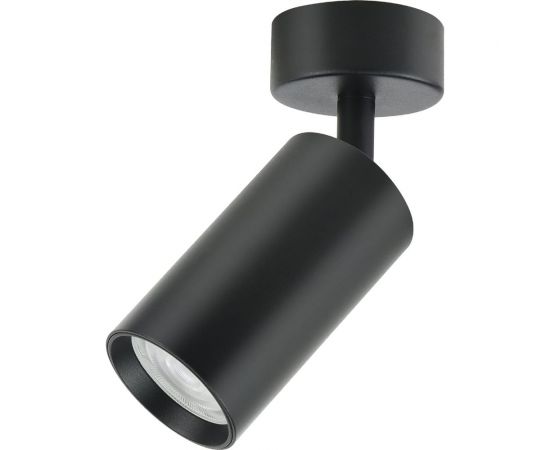 Накладной поворотный светильник truEnergy GU10 D55xH100мм IP20 чёрный/алюминий 21331 