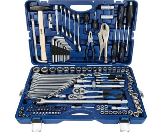 Набор инструментов VERTUL 1/4"", 3/8"" 1/2"" 142 предмета VR0142 