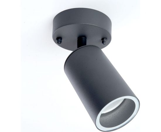 Садово-парковый светильник FERON DH1704, на стену, GU10 230V 35w, серый (на стену) 48321 