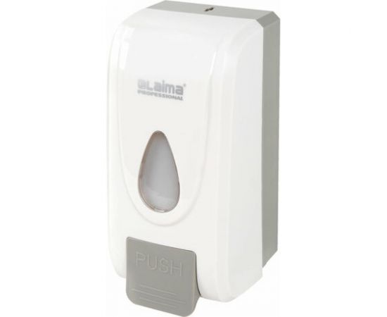 Дозатор для жидкого мыла-пены LAIMA PROFESSIONAL ECONOMY наливной, 1 л, ABS-пластик, белый 607322 
