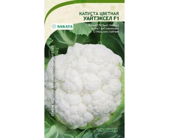 Семена САДОВИТА Капуста цветная Уайтэксел F1 10 семечек 00192746 