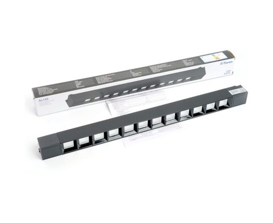 Светодиодный трековый однофазный светильник FERON AL130 на шинопровод 30W 4000K 60 градусов черный 48374 – изображение 12