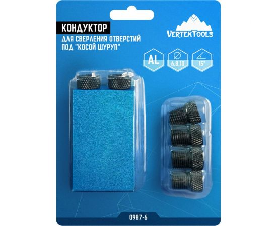 Кондуктор для сверления отверстий под косой шуруп vertextools 0987-6 – изображение 2