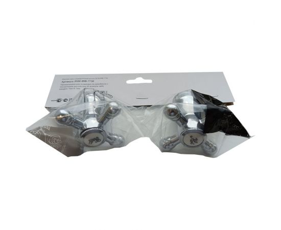 Комплект из двух маховиков для смесителя Профсан ПСМ Крест металл универсальный PSM-89B-7720 – изображение 2