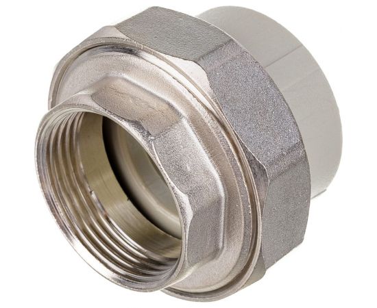 Муфта комбинированная разъемная с внутренней резьбой VALFEX PP-R серая, 40 мм х1 1/4"" 10155032Г 127-0338 – изображение 2