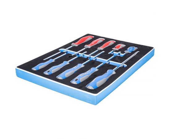 Набор отверток (ложемент, 10 предметов) KING TONY 9-31110MRV – изображение 2