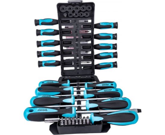 Набор отверток и головок Smartbuy 44 предмета, SL, PH, TORX, головки, магнит, CR-V SBT-SCN-44P1 – изображение 2