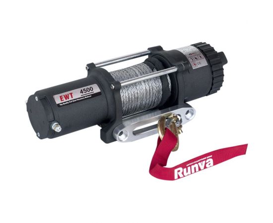 Электрическая лебёдка RUNVA 12V 4500A lbs синтетический трос EWT4500ASR – изображение 3