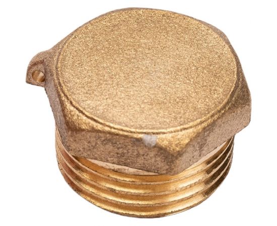 Заглушка LEXLINE 1/2 нар., латунь, с контрольным отверстием 15 Украина 514574 – изображение 3