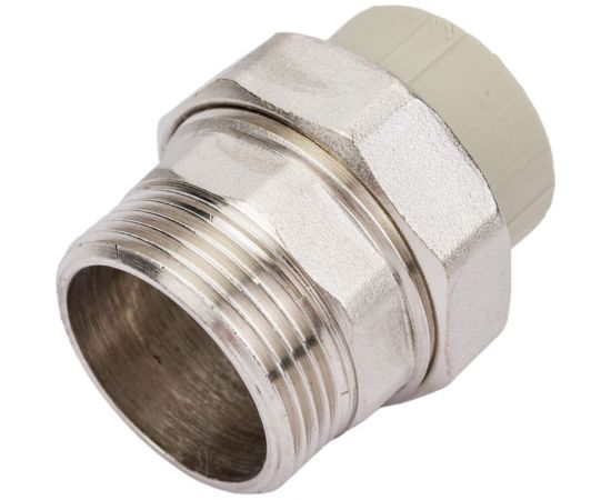 Комбинированная муфта VALFEX PP-R серая, разъем 32х1 1/4 дюйма НР 10156132Г 127-0349 – изображение 3