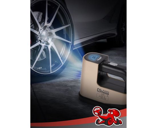 Цифровой компрессор с автостопом DSV 35 л/мин, LED фонарь, сумка 227000 – изображение 3