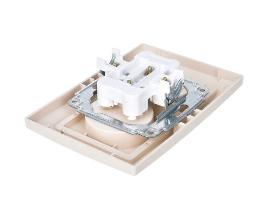 Розетка Intro Solo 4-204-02 без заземления 2x2P, 16А-250В, IP20, СУ, слоновая кость, Б0053667 – изображение 3