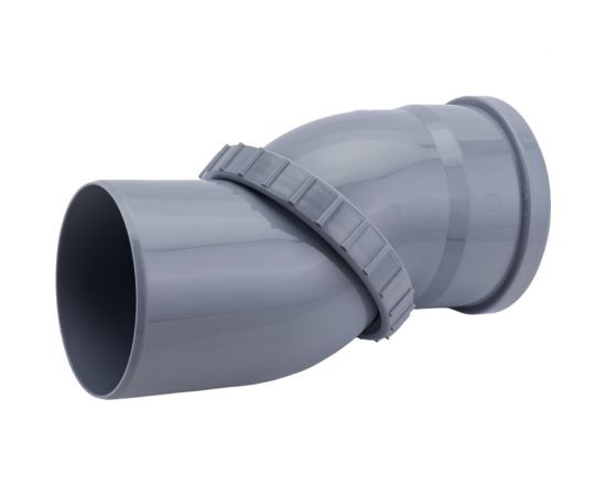 Поворотный универсальный отвод VALFEX 110 мм, внутренняя канализация 23100110 – изображение 3