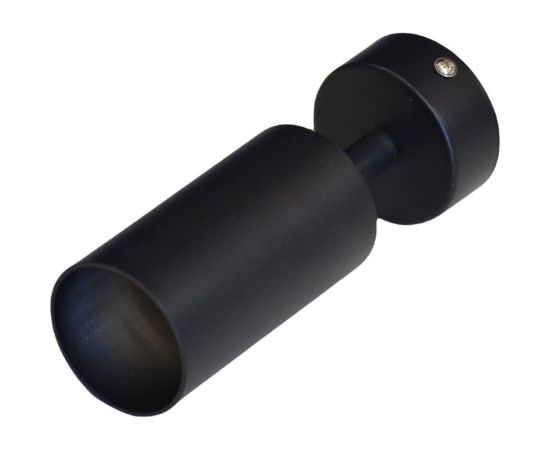Накладной поворотный светильник truEnergy GU10 D55xH100мм IP20 чёрный/алюминий 21331 – изображение 3