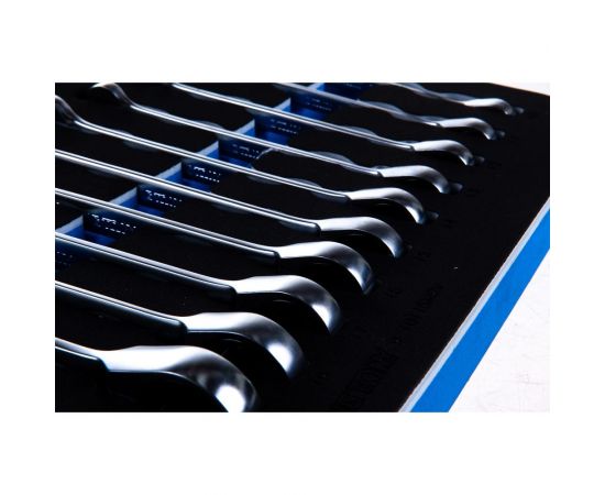 Набор трещоточных комбинированных ключей KING TONY ложемент, 15 предметов 9-10115MRV – изображение 3