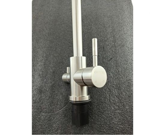 Смеситель для кухни OUTE 370 мм однорычажный, серый металлик со встроенным краном под питьевую воду T60203C – изображение 4