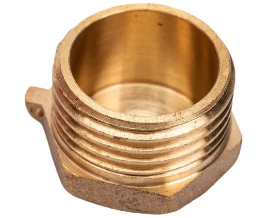 Заглушка LEXLINE 1/2 нар., латунь, с контрольным отверстием 15 Украина 514574 – изображение 4