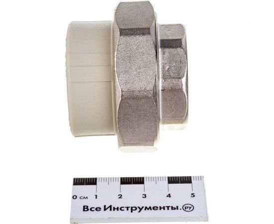 Муфта комбинированная разъемная с внутренней резьбой VALFEX PP-R серая, 40 мм х1 1/4"" 10155032Г 127-0338 – изображение 4