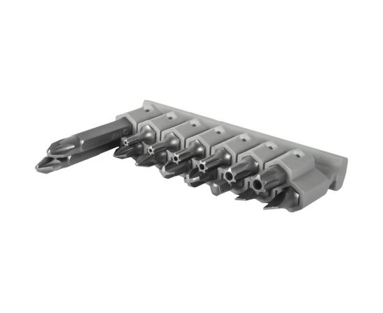 Набор бит ""Мастер"" 16 шт, 25 и 50 мм, PH, PZ, HEX, SL, TORX, держатель 60 мм ПРАКТИКА 908-221 – изображение 5