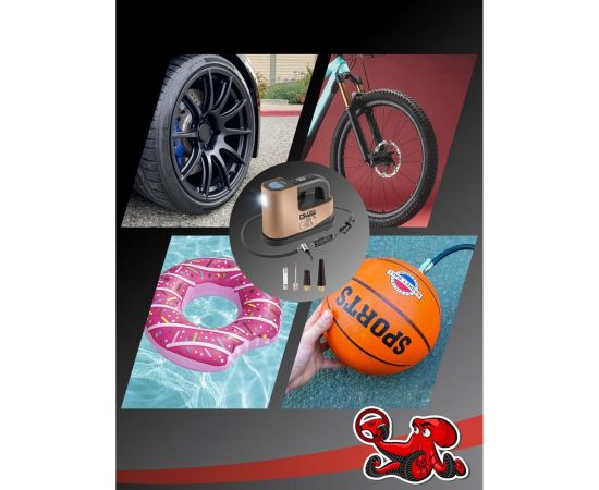 Цифровой компрессор с автостопом DSV 35 л/мин, LED фонарь, сумка 227000 – изображение 5