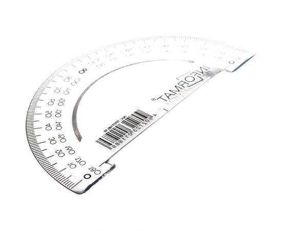 Транспортир INFORMAT 180 гр, 10 см, пластик, прозрачный ТРПТ180-10 – изображение 5