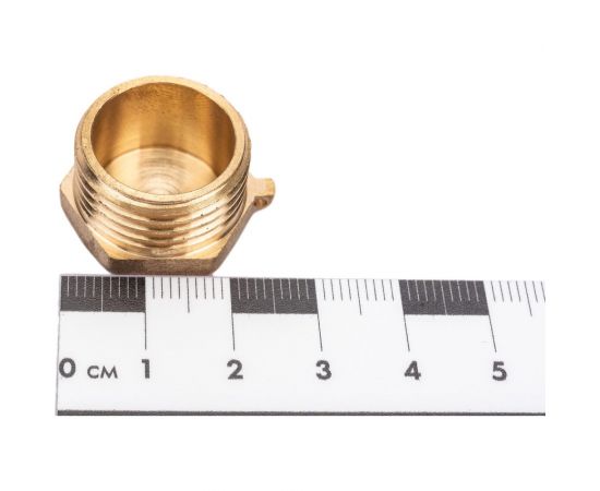 Заглушка LEXLINE 1/2 нар., латунь, с контрольным отверстием 15 Украина 514574 – изображение 5