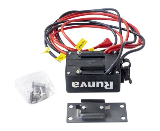 Электрическая лебёдка RUNVA 12V 4500A lbs синтетический трос EWT4500ASR – изображение 7