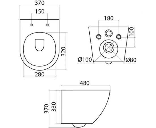 Подвесной унитаз IDDIS безободковый, Blanco BLARDSEi25 – изображение 8
