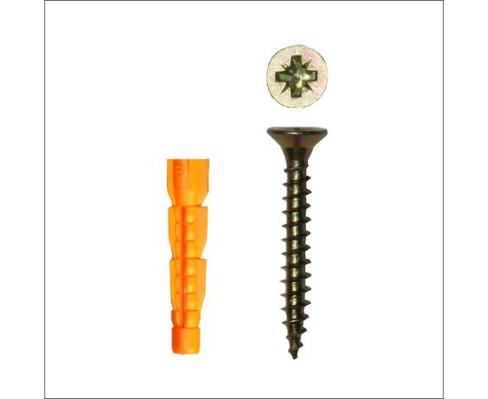 Саморез Невский Крепеж ШУж 5,0x70, пот. гол., + дюбель унив 8x52, 9 шт. 812941 