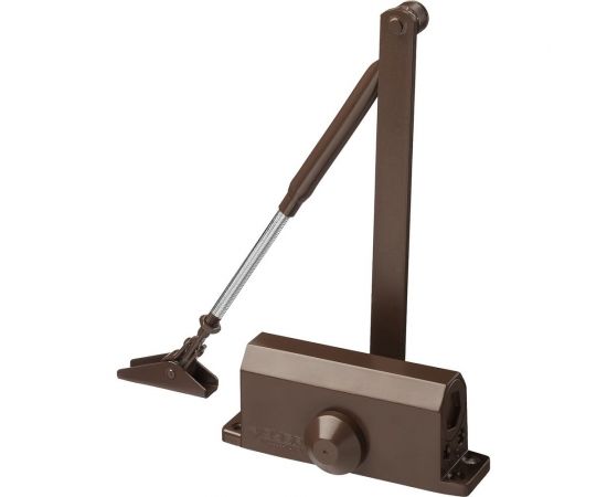 Дверной доводчик ЗУБР ПРОФЕССИОНАЛ для дверей массой до 100 кг, цвет коричневый 37912-100 