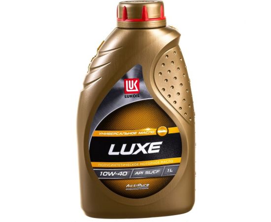Моторное масло Лукойл ЛЮКС полусинтетическое SAE 10W-40, API SL/CF, 1 л 19187 