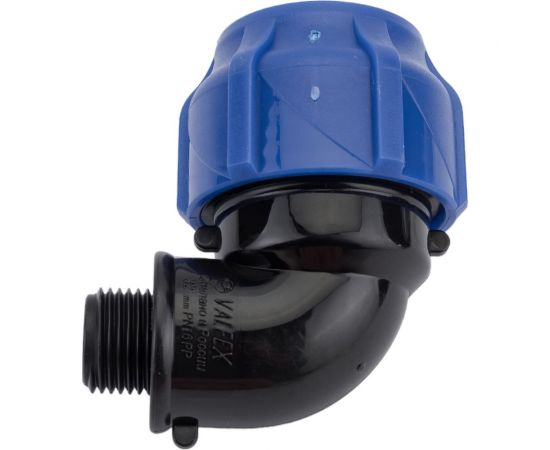 Компрессионный отвод VALFEX ПНД, с наружной резьбой, 32x1/2"" 1210012432012 