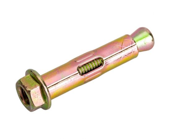 Анкерный болт с гайкой Зубр 8 x 40 мм, 100 шт, желтопассивированный, Профессионал 302342-08-040 