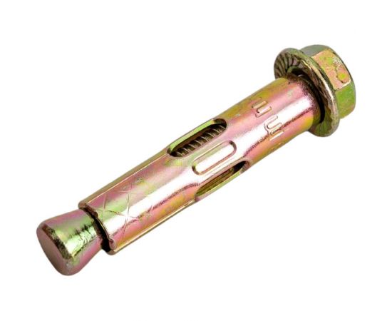 Анкерный болт с гайкой Зубр 8 x 40 мм, 100 шт, желтопассивированный, Профессионал 302342-08-040 – изображение 2