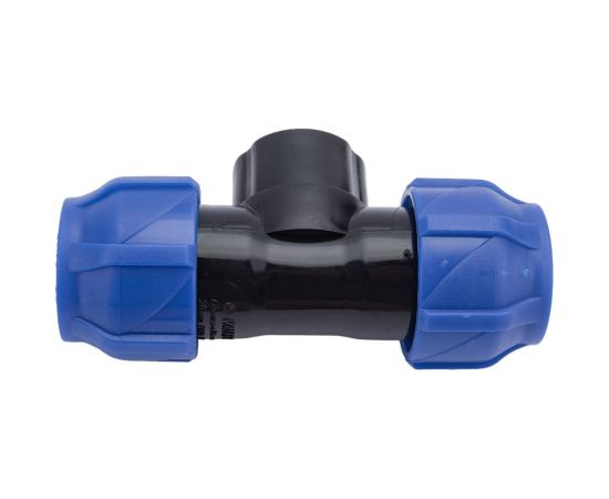 Компрессионный переходной тройник VALFEX ПНД, с внутренней резьбой, 25-3/4""-25 1210012503425 – изображение 2