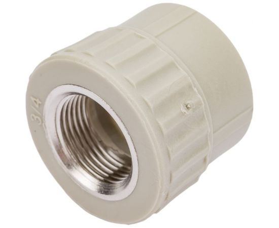 Муфта комбинированная с внутренней резьбой VALFEX PP-R серая, 32 мм х3/4"" 10129132Г 127-0357 – изображение 2