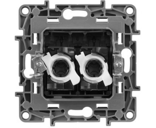 Розетка Legrand 2ХRJ45 5е UTP АЛЮ ETIKA 672455 – изображение 2